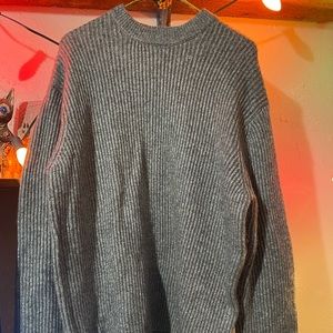 Forever 21 mens crew sweater grey